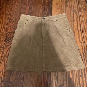Vans tan corduroy mini skirt (very lightly worn)